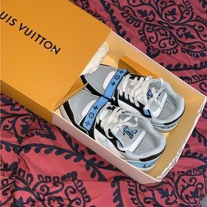 Louis Vuitton Mens Sneakers - Black and Blue